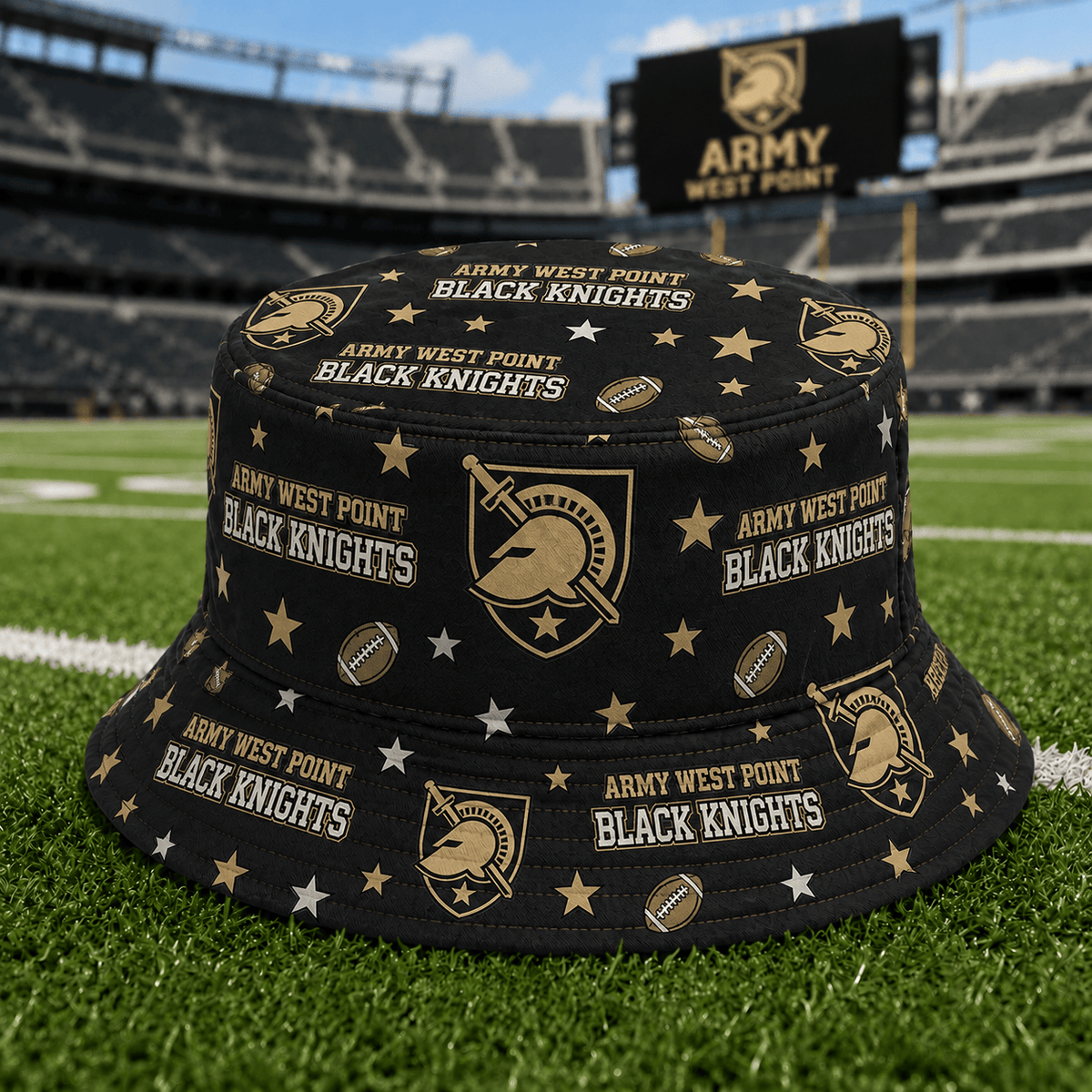 Army West Point Black Knights PLNCAAYAP01 NCAA Personalized Bucket Hat