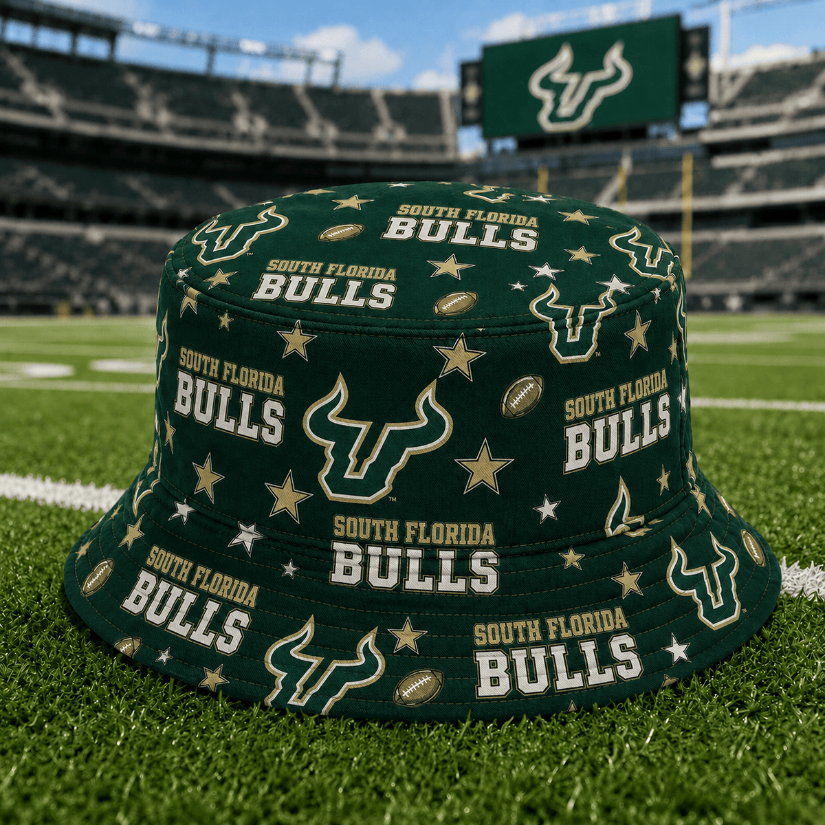 South Florida Bulls PLNCAAYAP01 NCAA Personalized Bucket Hat