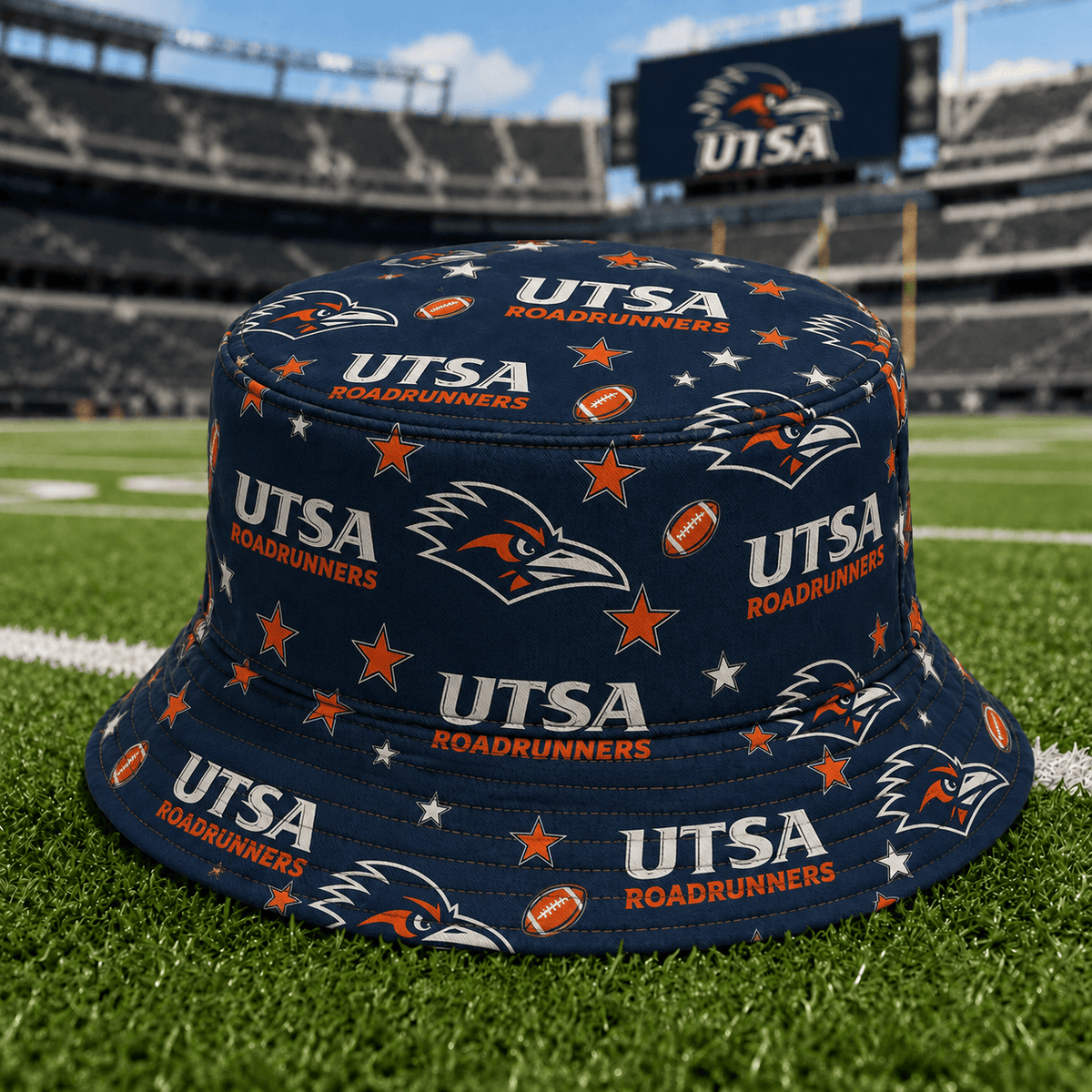UTSA Roadrunners PLNCAAYAP01 NCAA Personalized Bucket Hat