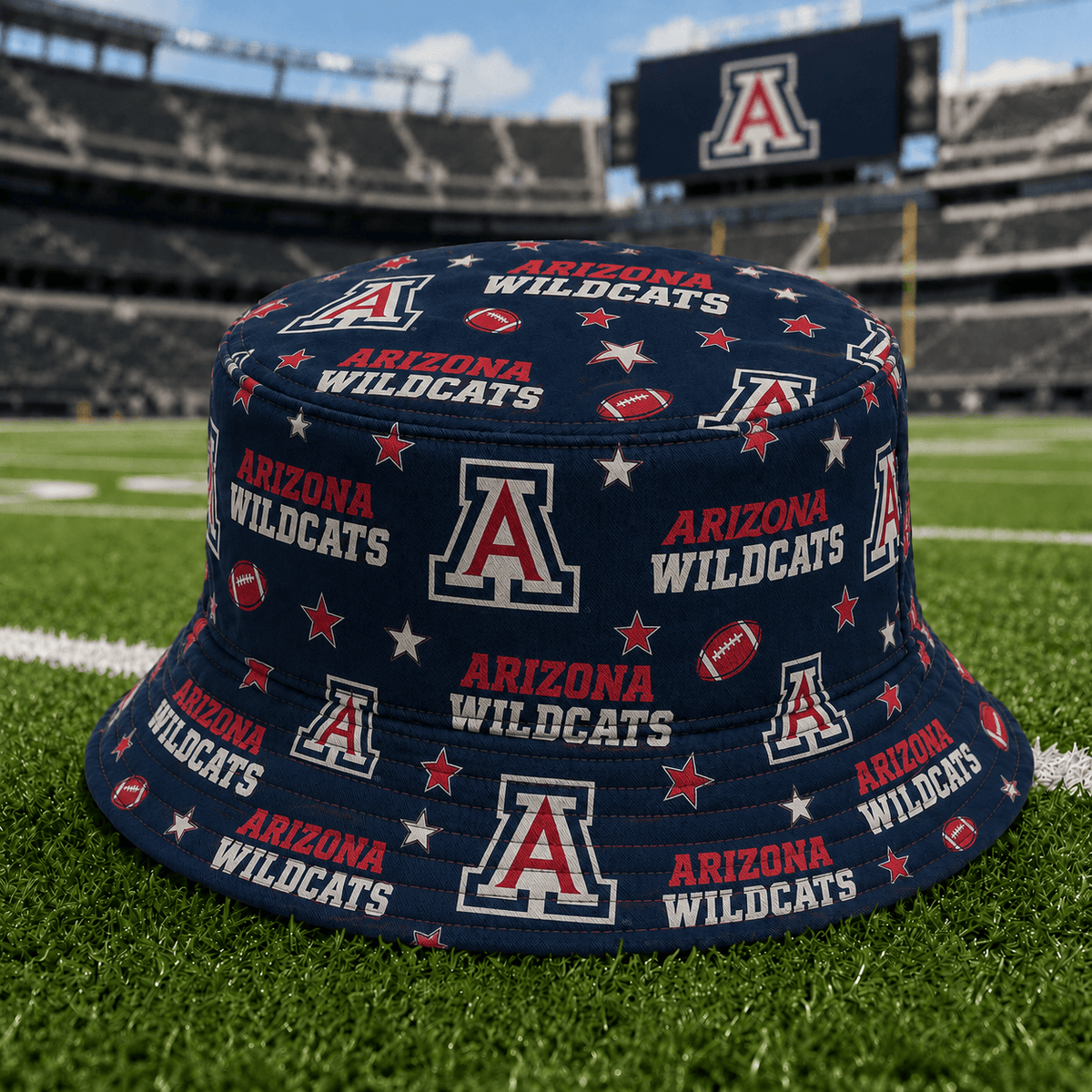 Arizona Wildcats PLNCAAYAP01 NCAA Personalized Bucket Hat