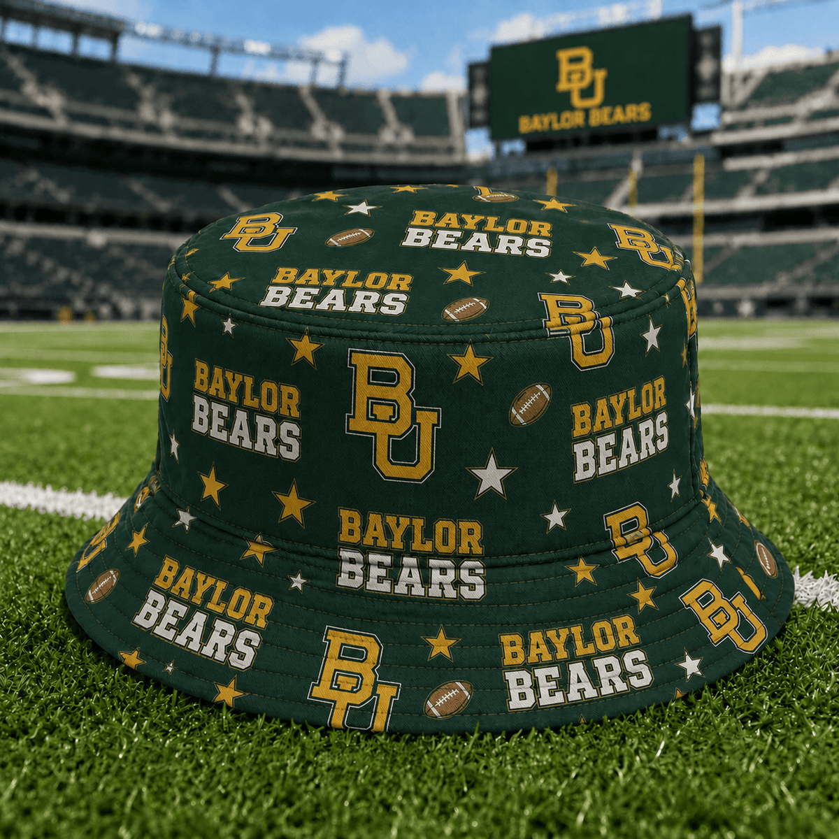 Baylor Bears PLNCAAYAP01 NCAA Personalized Bucket Hat