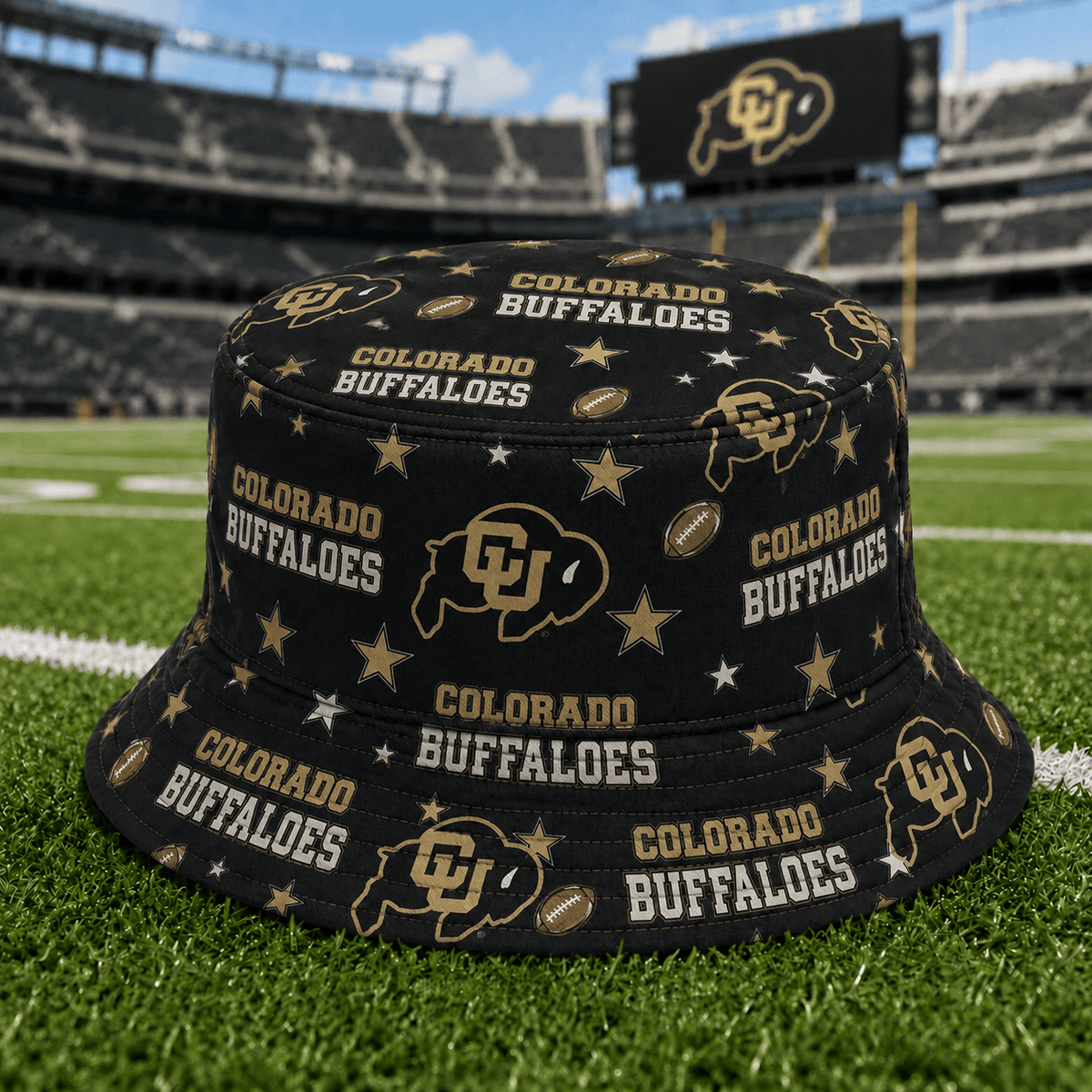 Colorado Buffaloes PLNCAAYAP01 NCAA Personalized Bucket Hat