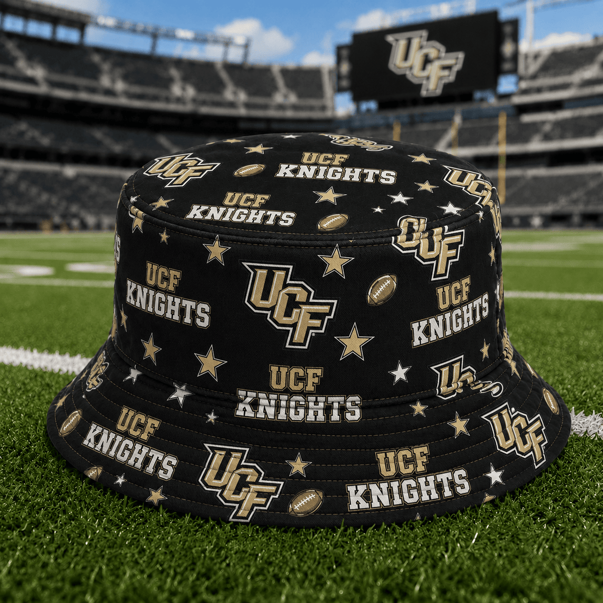 UCF Knights PLNCAAYAP01 NCAA Personalized Bucket Hat