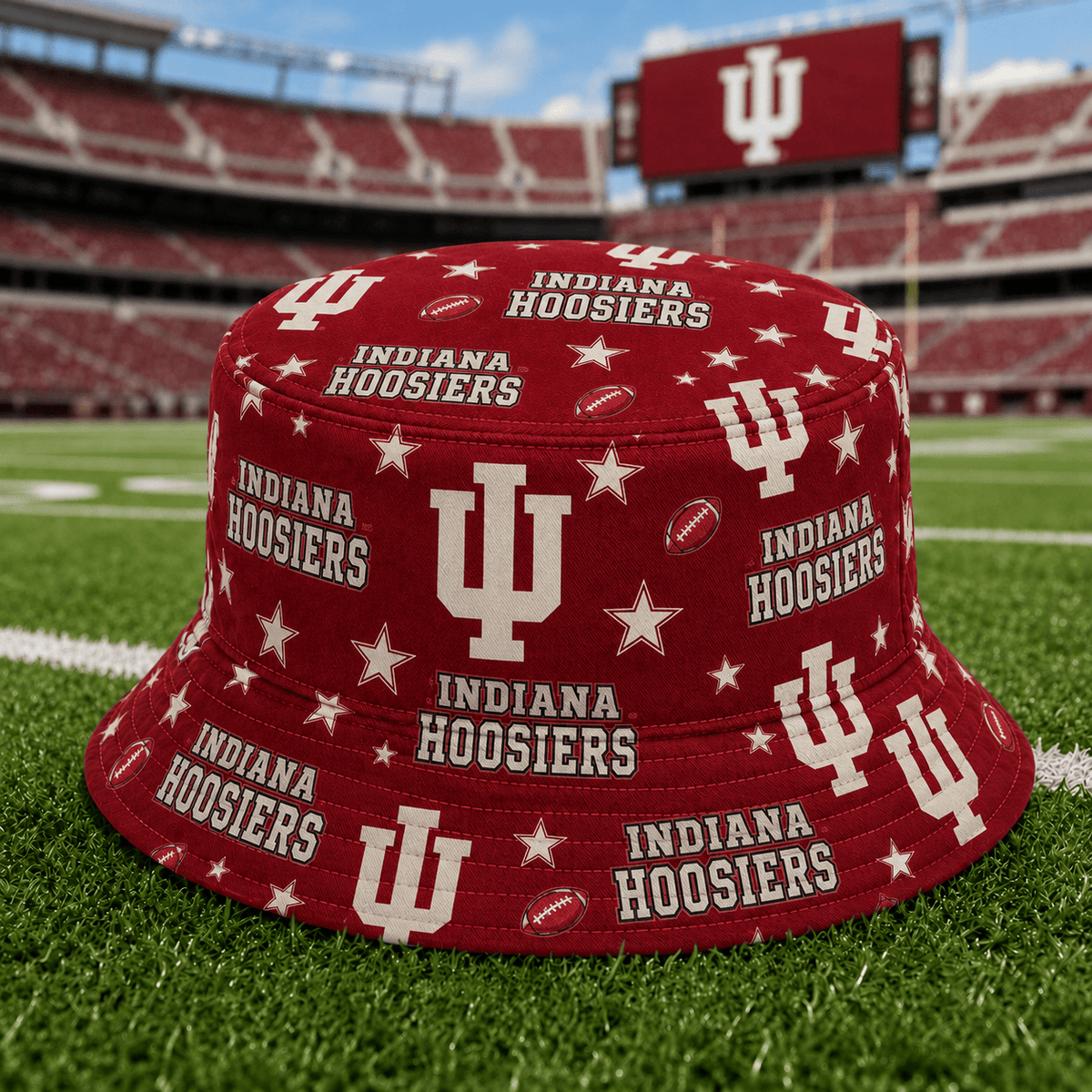 Indiana Hoosiers PLNCAAYAP01 NCAA Personalized Bucket Hat