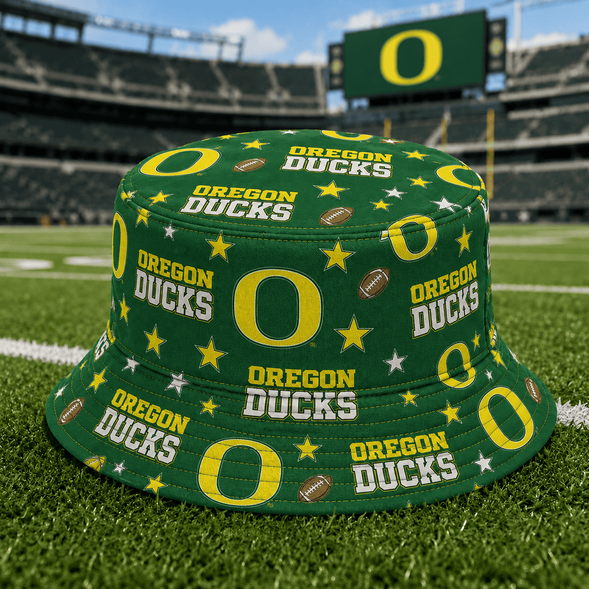 Oregon Ducks PLNCAAYAP01 NCAA Personalized Bucket Hat