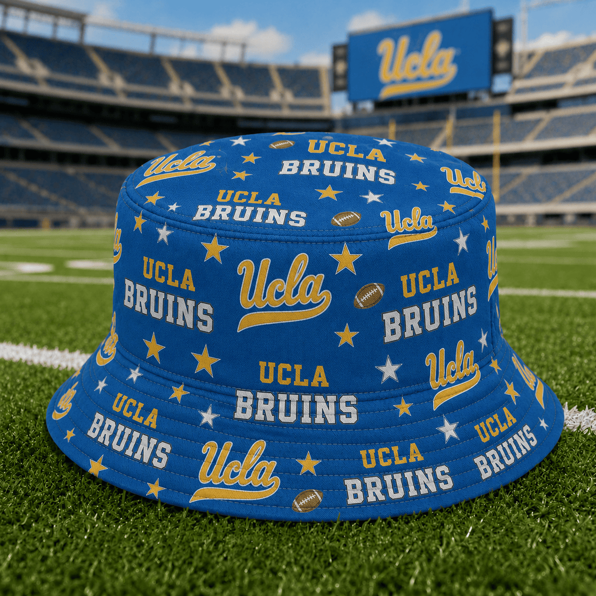 UCLA Bruins PLNCAAYAP01 NCAA Personalized Bucket Hat