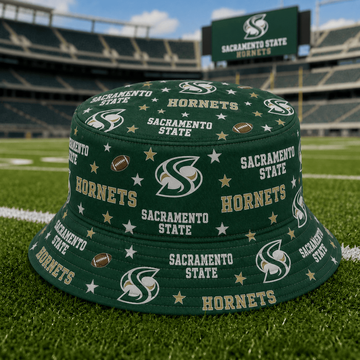Sacramento State Hornets PLNCAAYAP01 NCAA Personalized Bucket Hat