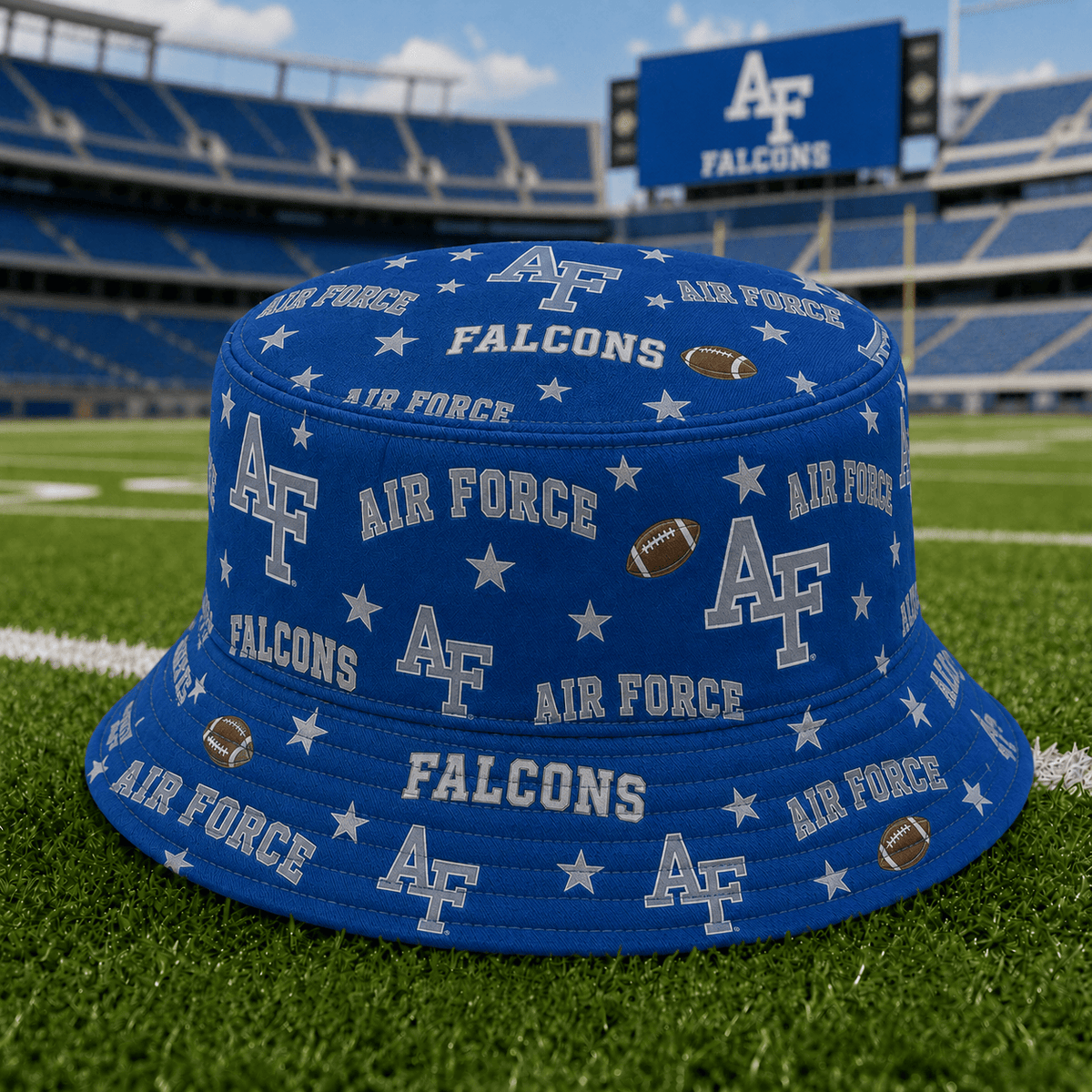 Air Force Falcons PLNCAAYAP01 NCAA Personalized Bucket Hat
