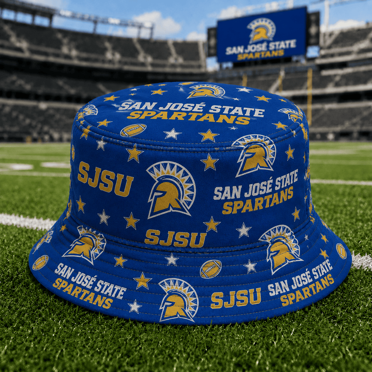 San José State Spartans PLNCAAYAP01 NCAA Personalized Bucket Hat
