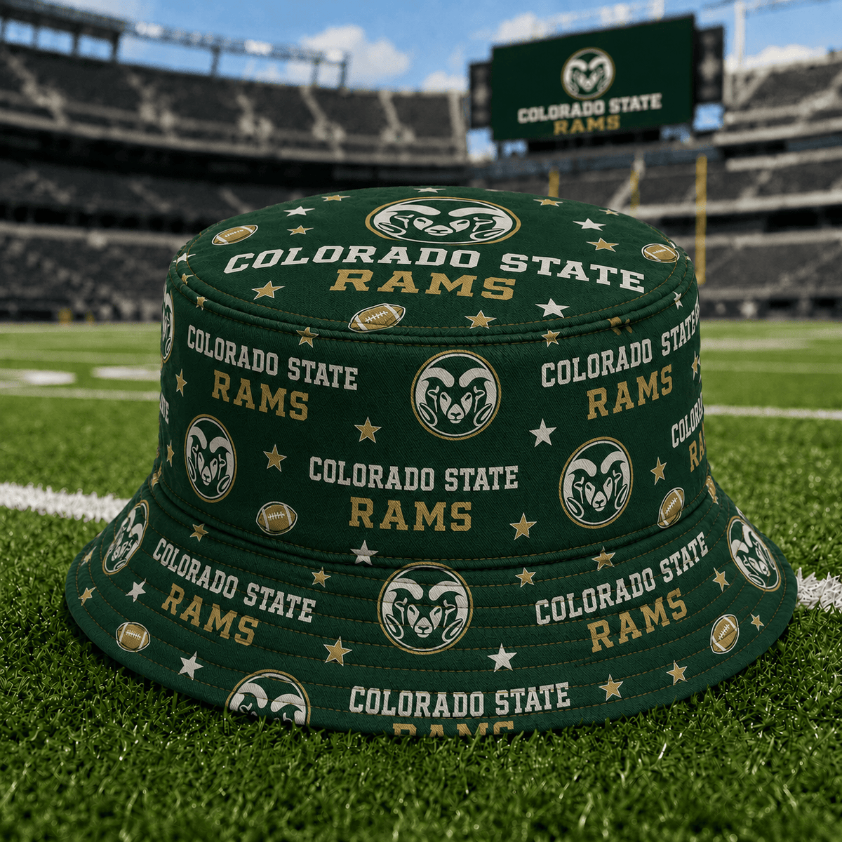 Colorado State Rams PLNCAAYAP01 NCAA Personalized Bucket Hat