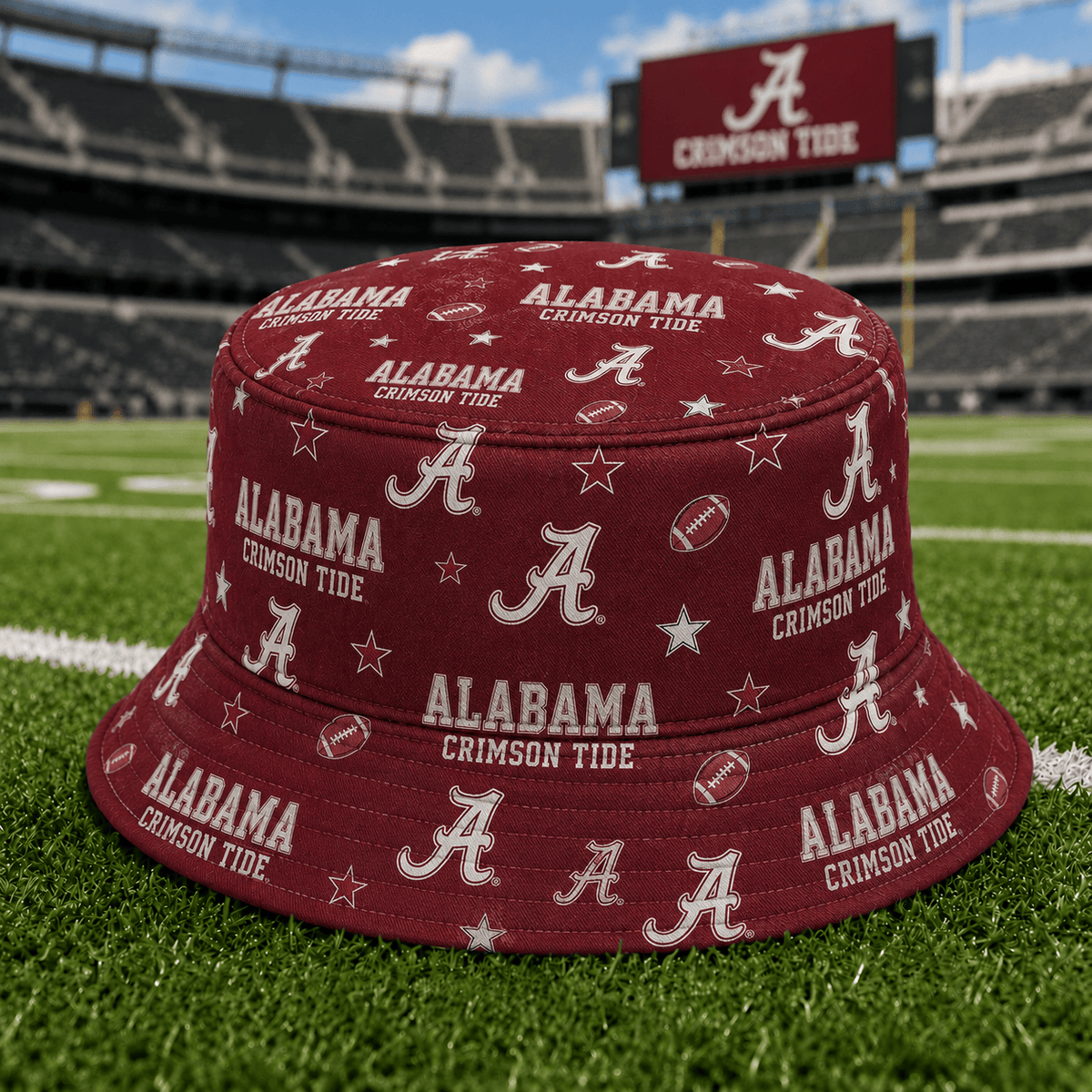 Alabama Crimson Tide PLNCAAYAP01 NCAA Personalized Bucket Hat