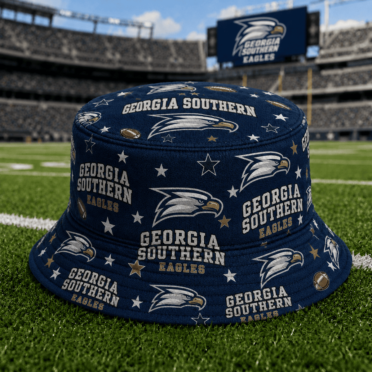 Georgia Southern Eagles PLNCAAYAP01 NCAA Personalized Bucket Hat