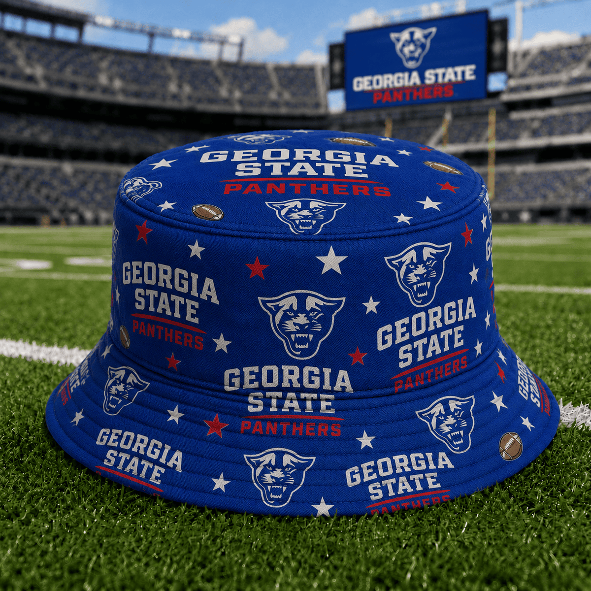 Georgia State Panthers PLNCAAYAP01 NCAA Personalized Bucket Hat