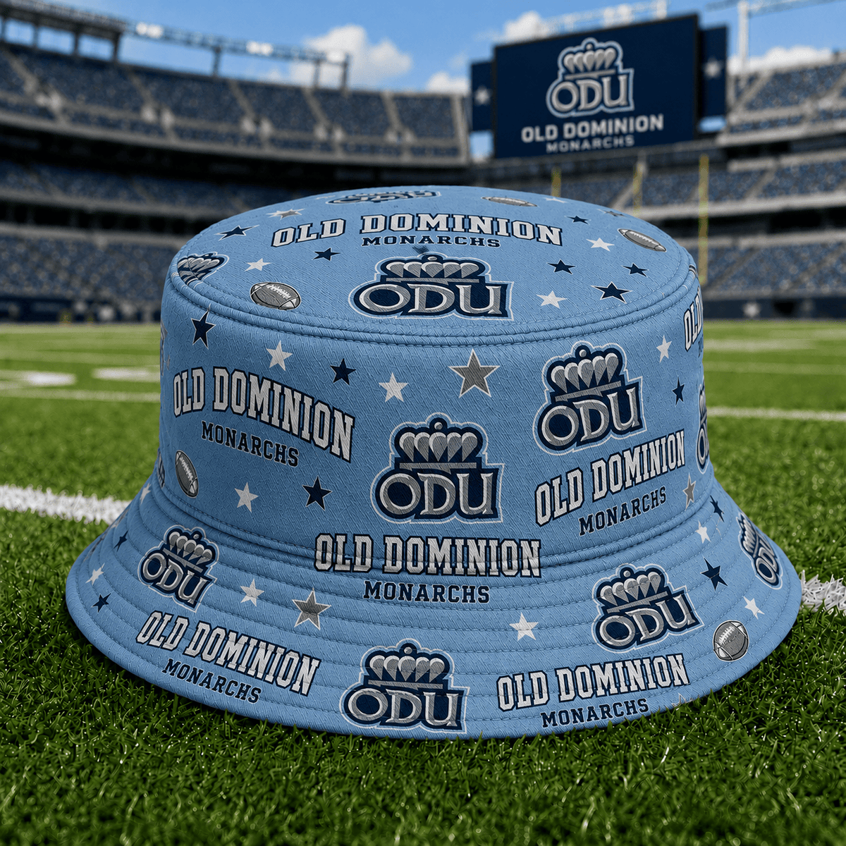 Old Dominion Monarchs PLNCAAYAP01 NCAA Personalized Bucket Hat