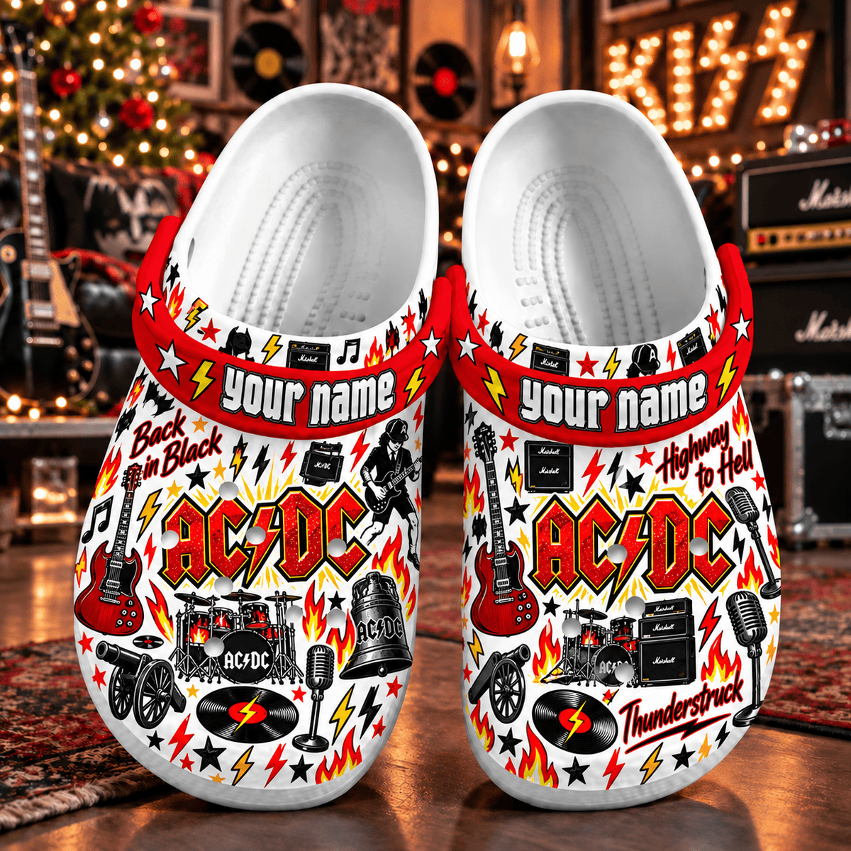 AC/DC PLBANDF5106 Clogs Shoes Gifts For Fan