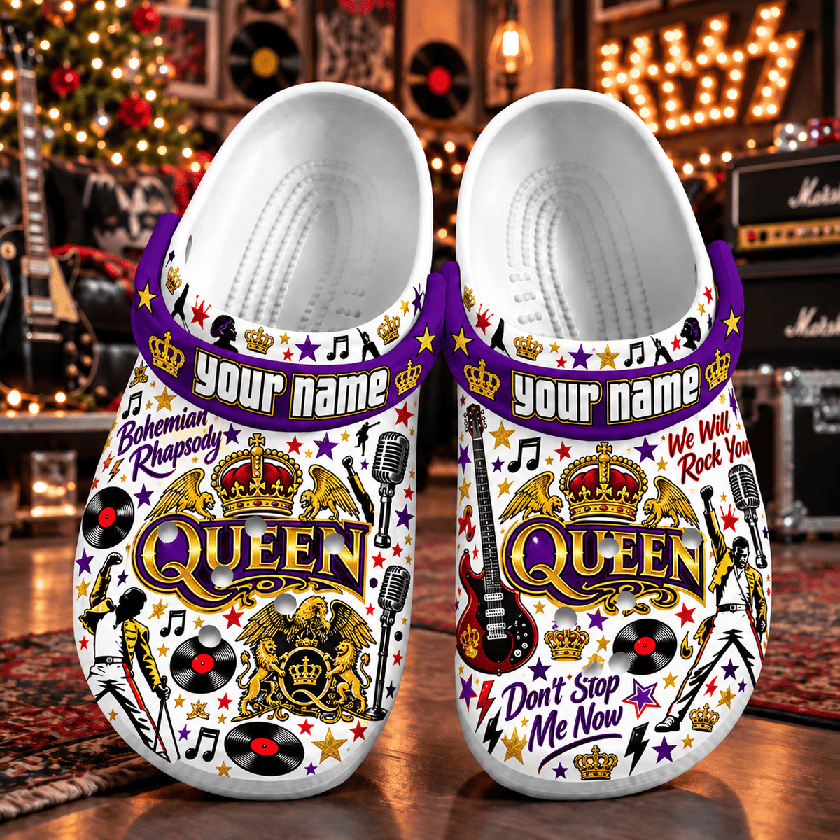Queen PLBANDF5106 Clogs Shoes Gifts For Fan