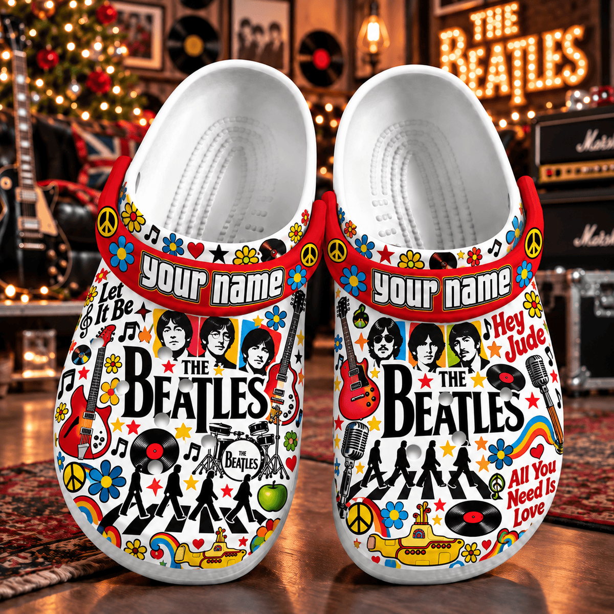 The Beatles PLBANDF5106 Clogs Shoes Gifts For Fan