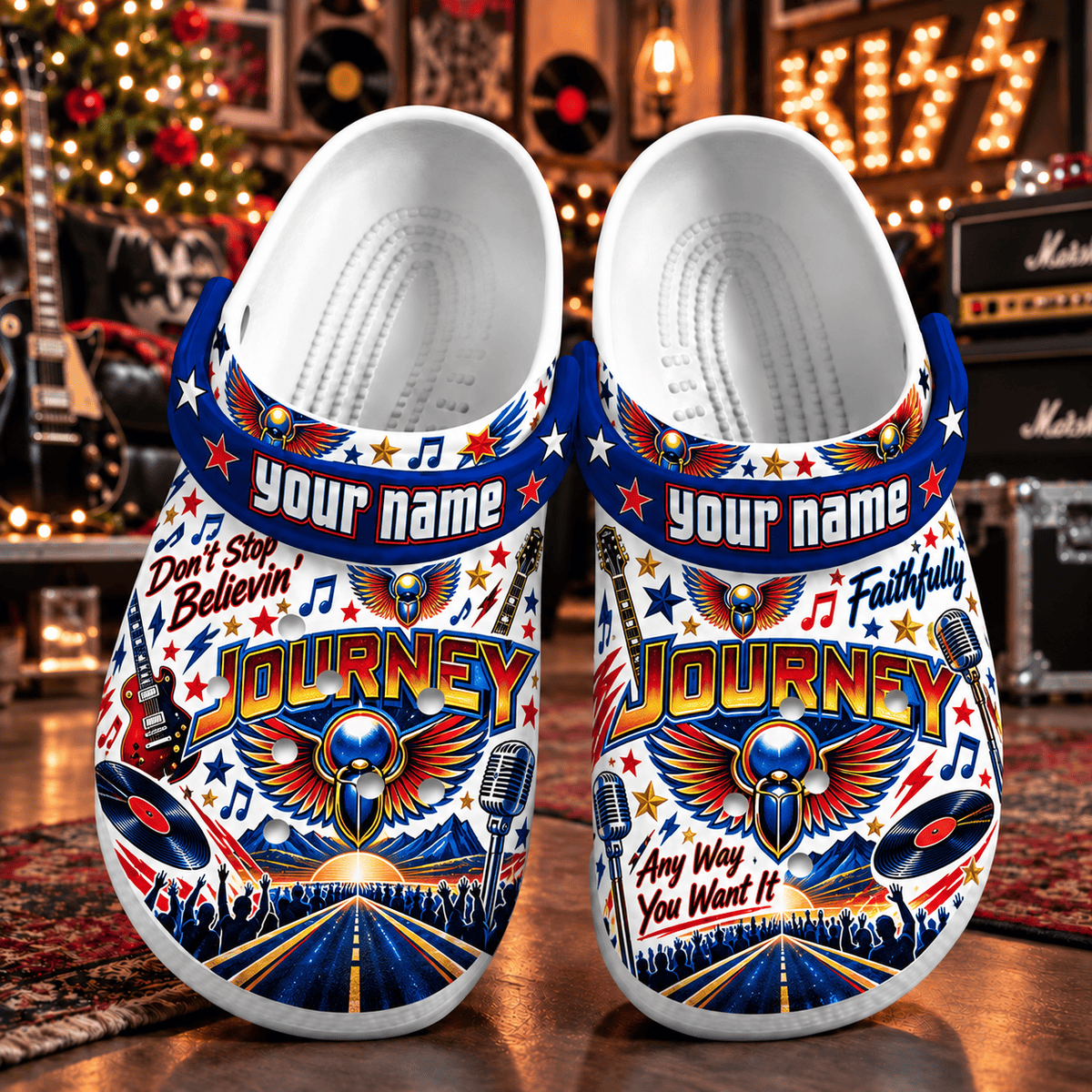 Journey PLBANDF5106 Clogs Shoes Gifts For Fan