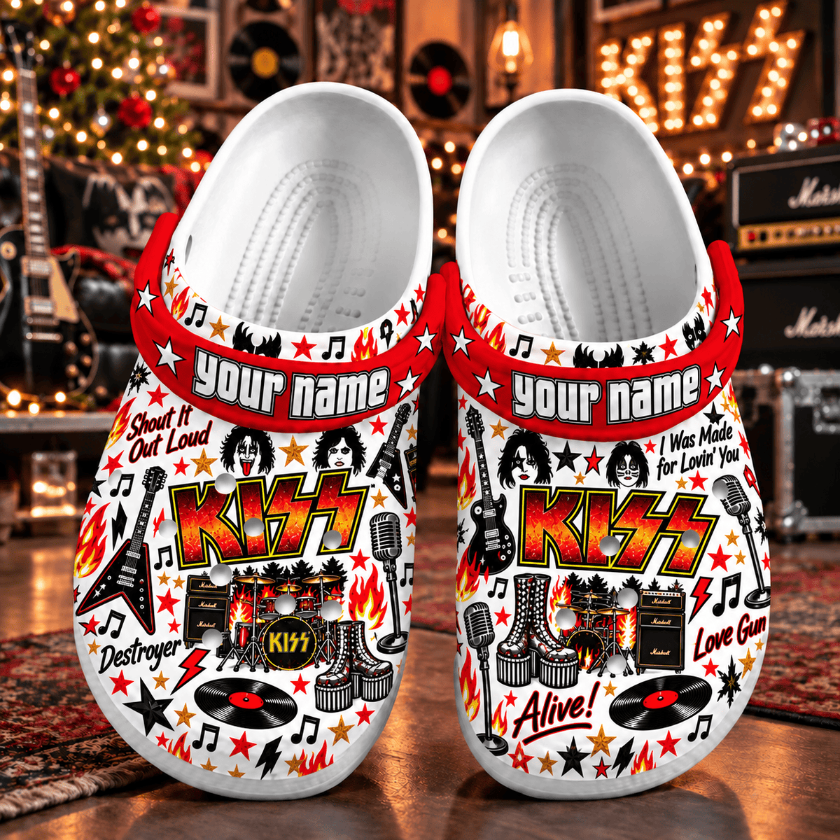 KISS PLBANDF5106 Clogs Shoes Gifts For Fan