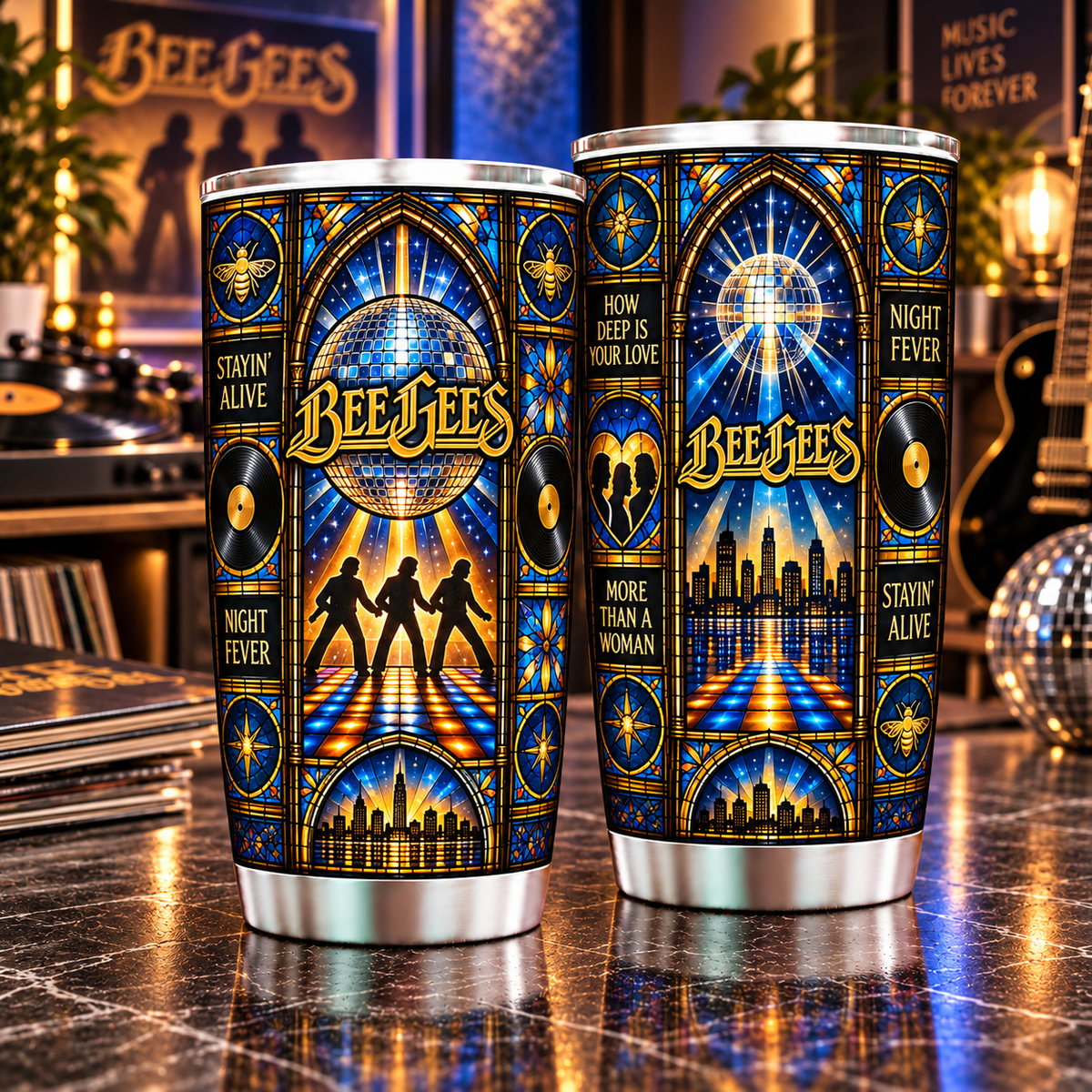 Bee Gees Personalized Tumbler 20oz – Premium Limited Edition Gift for Men, Women