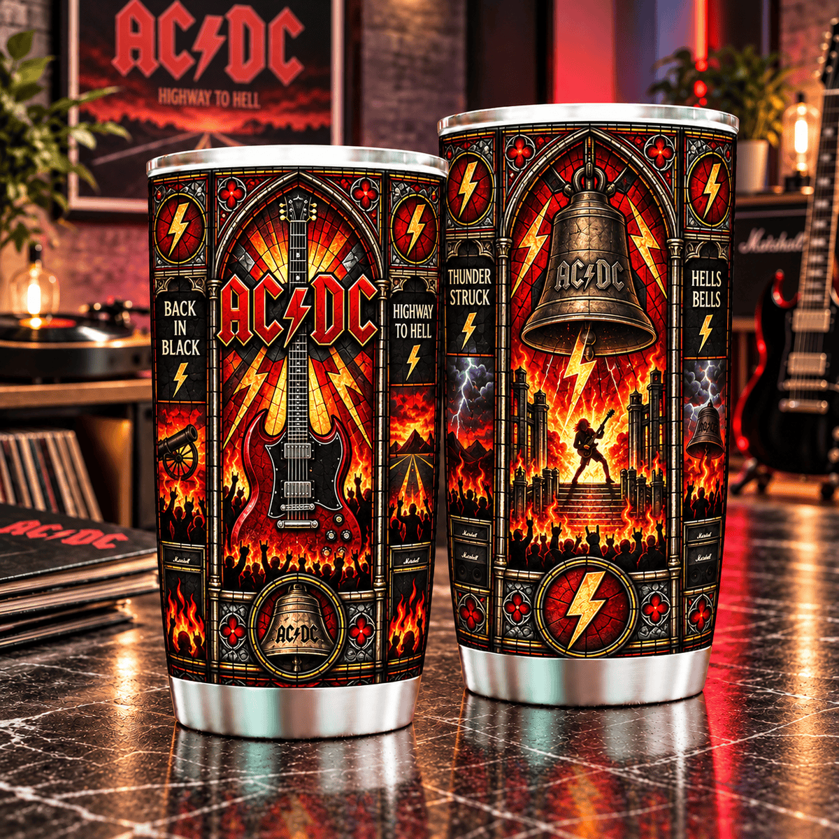 AC/DC Personalized Tumbler 20oz – Premium Limited Edition Gift for Men, Women