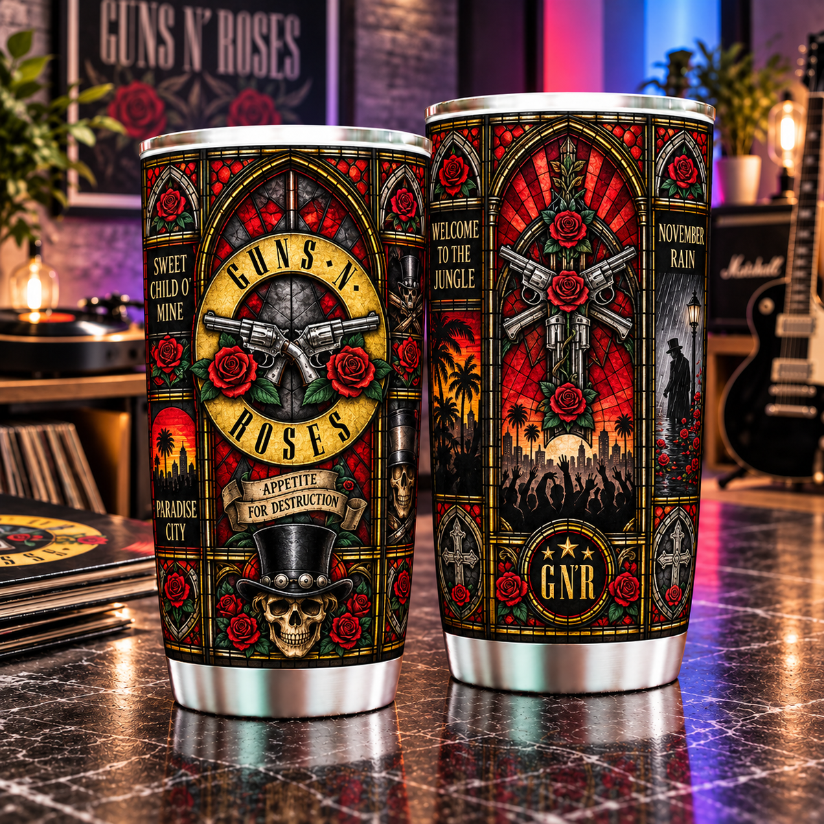 Guns N’ Roses Personalized Tumbler 20oz – Premium Limited Edition Gift for Men, Women