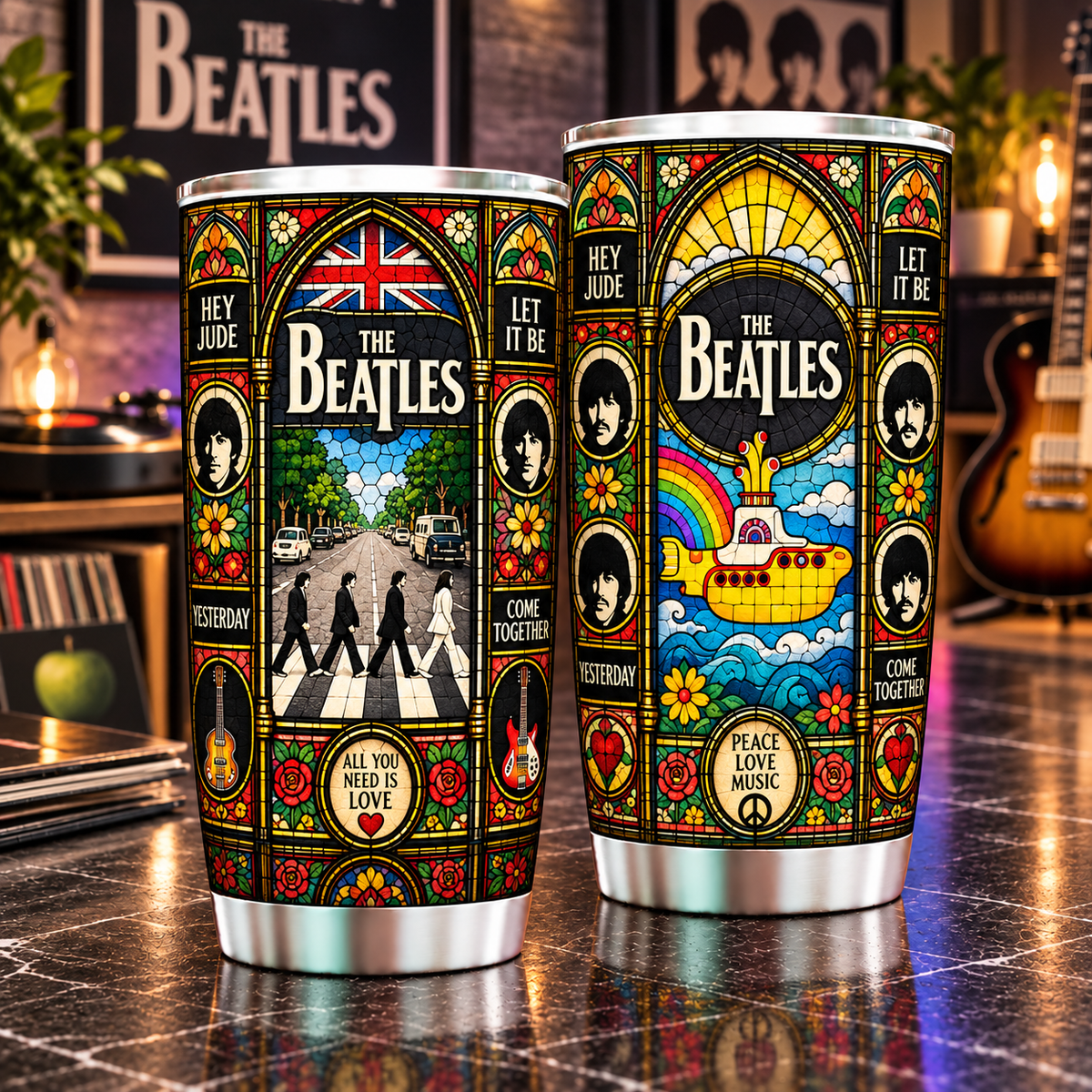 The Beatles Personalized Tumbler 20oz – Premium Limited Edition Gift for Men, Women