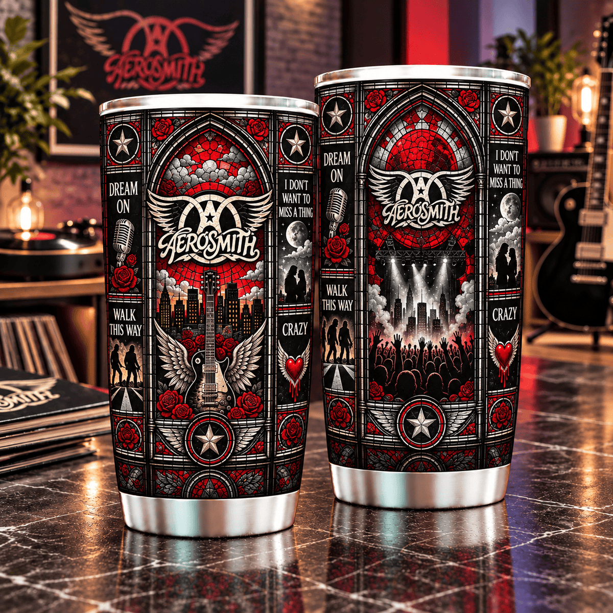 Aerosmith Personalized Tumbler 20oz – Premium Limited Edition Gift for Men, Women