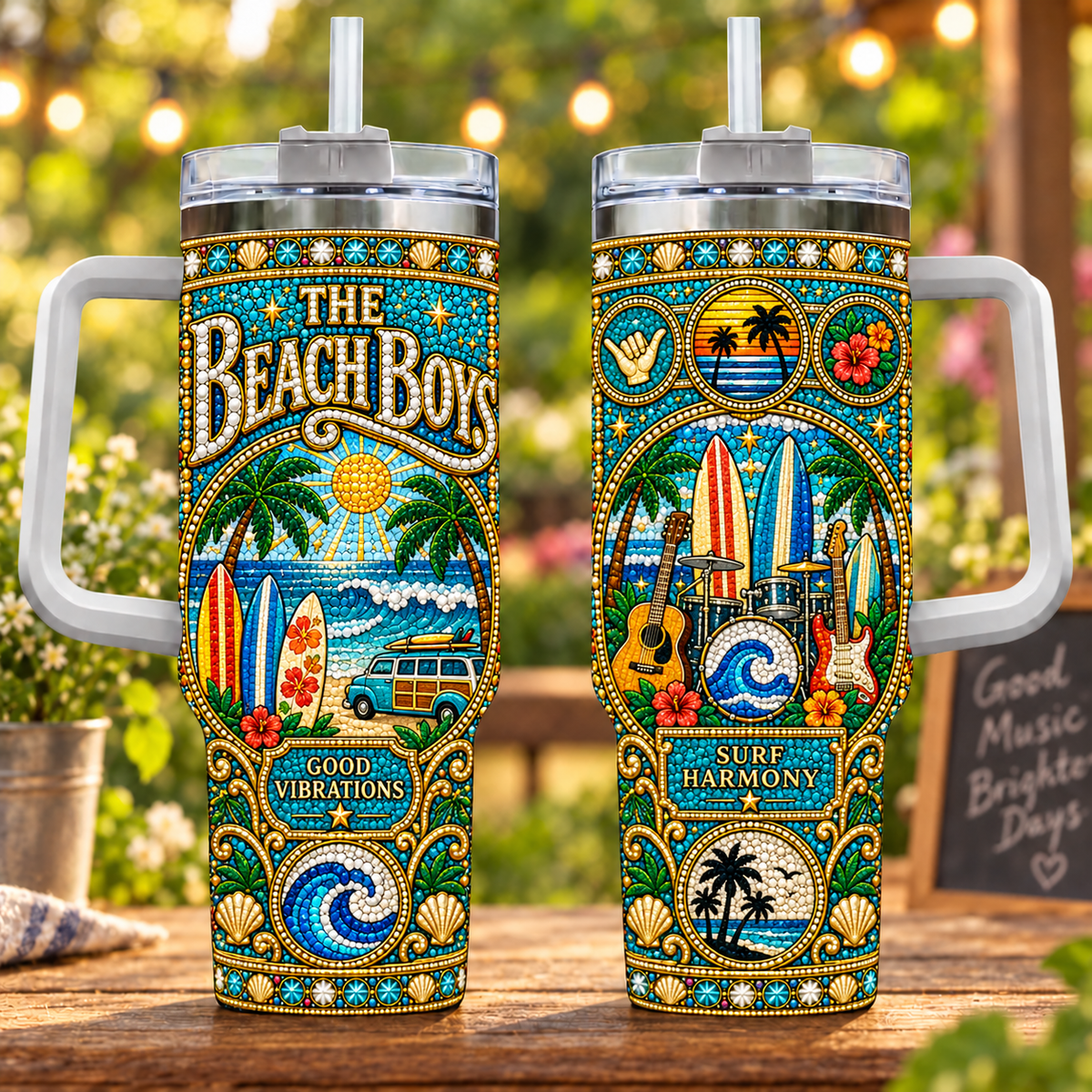 The Beach Boys PLBANTU2004 Personalized Stainless Steel Tumbler