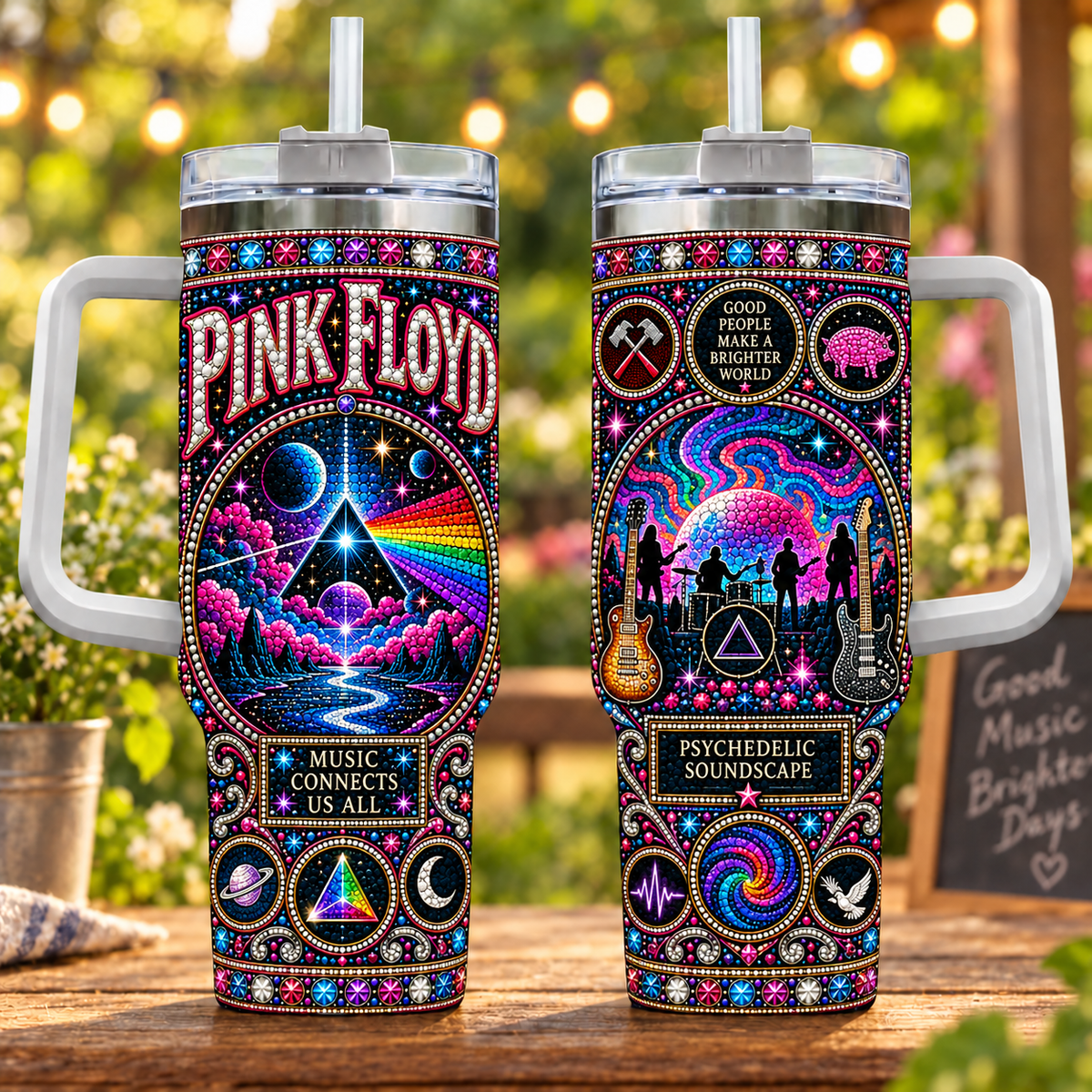 Pink Floyd PLBANTU2004 Personalized Stainless Steel Tumbler