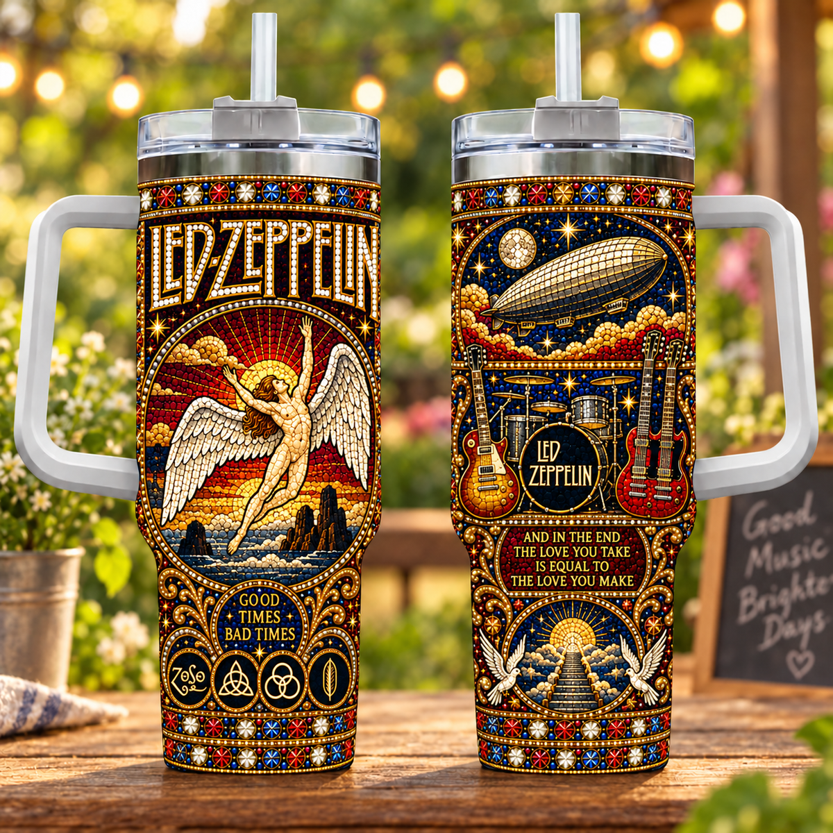 Led Zeppelin PLBANTU2004 Personalized Stainless Steel Tumbler