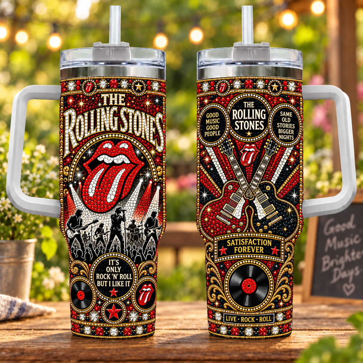 The Rolling Stones PLBANTU2004 Personalized Stainless Steel Tumbler