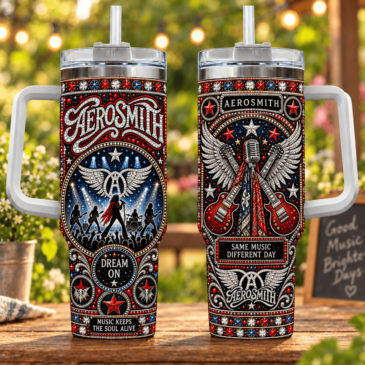 Aerosmith PLBANTU2004 Personalized Stainless Steel Tumbler