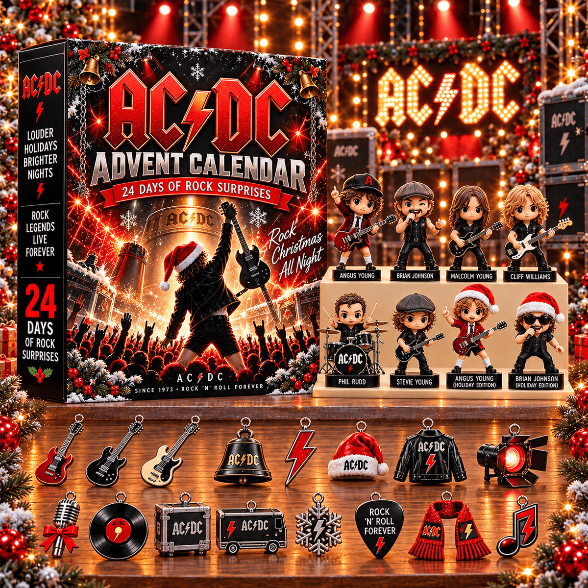 AC/DC Custom Shape Acrylic Plaque
