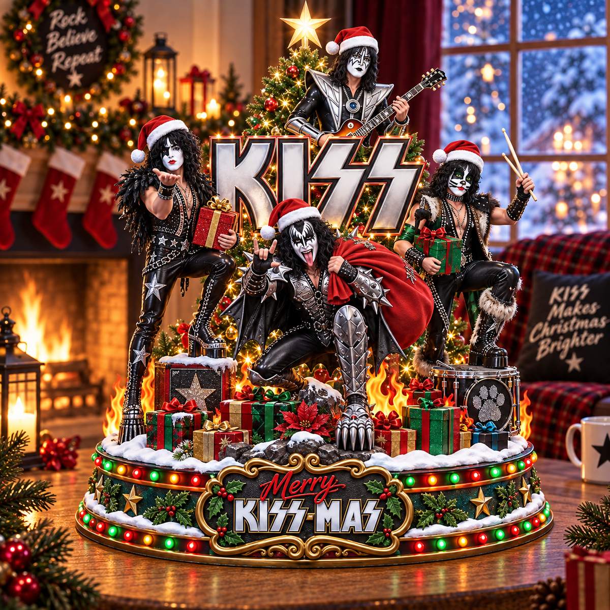 KISS Custom Shape Acrylic Plaque Gift For Fan