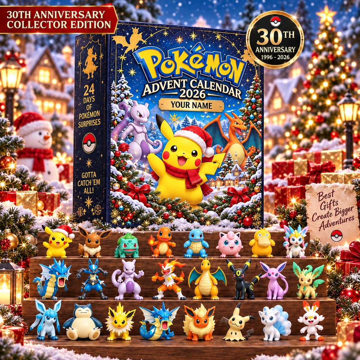 Pokémon 30th Anniversary Acrylic Blind Box Calendar 2026