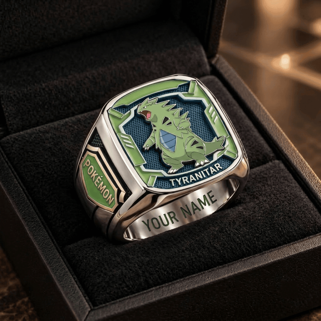 Tyranitar Pokemon Custom Fan Ring