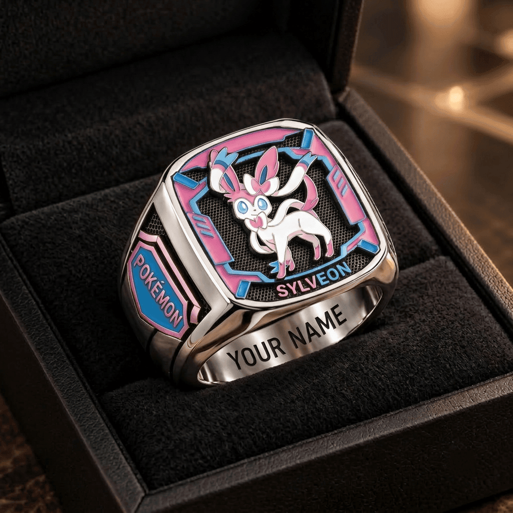 Sylveon Pokemon Custom Fan Ring