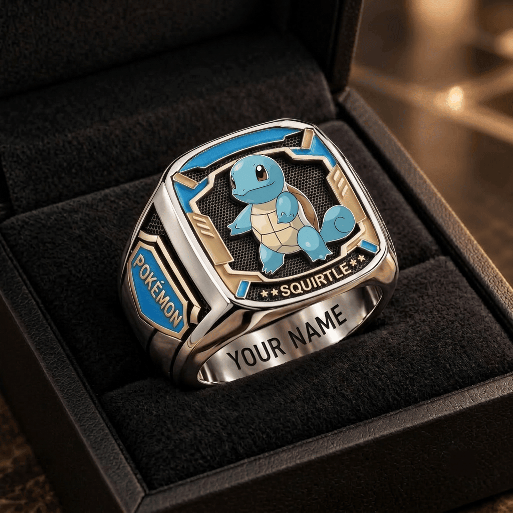 Squirtle Pokemon Custom Fan Ring