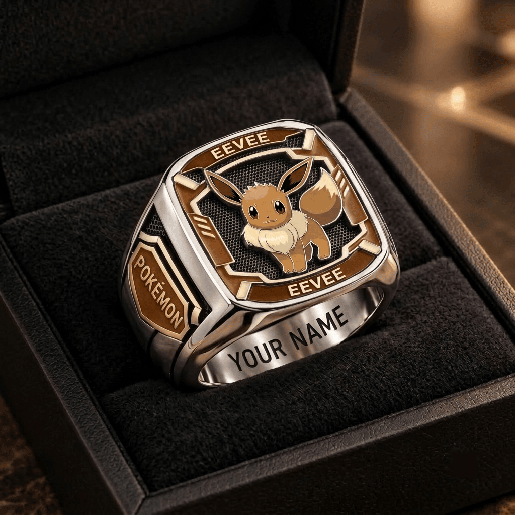 Eevee Pokemon Custom Fan Ring