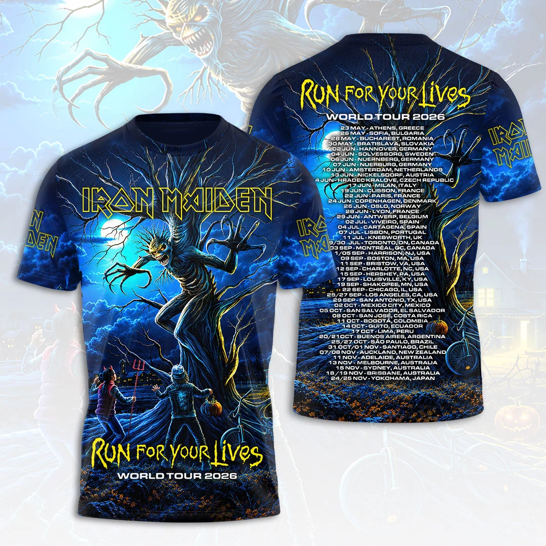 Iron Maiden 2026 3D Apparel T-shirt 3D