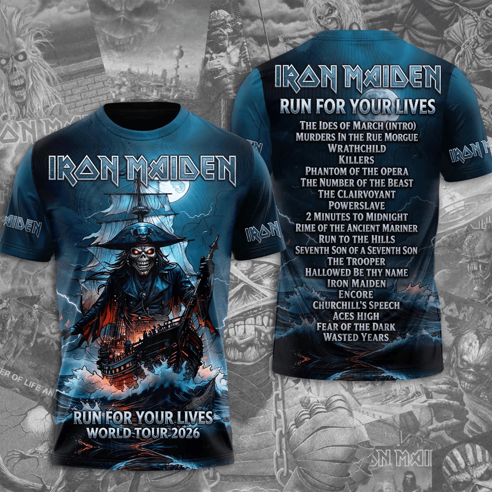 Iron Maiden 2026 World Tour T-shirt 3D