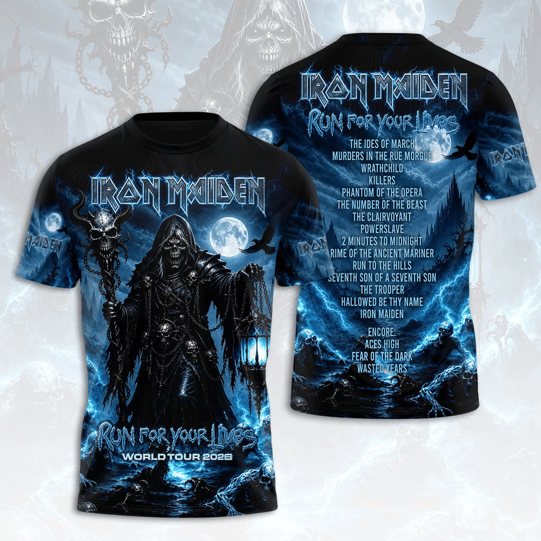 Iron Maiden 2026 World Tour T-shirt 3D