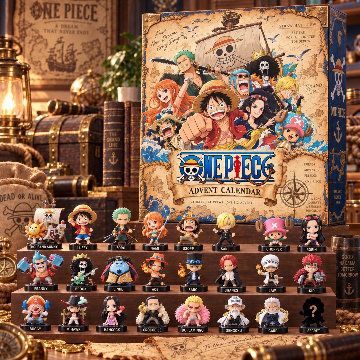 One Piece – Grand Line Treasure Adventure Acrylic Blind Box Calendar
