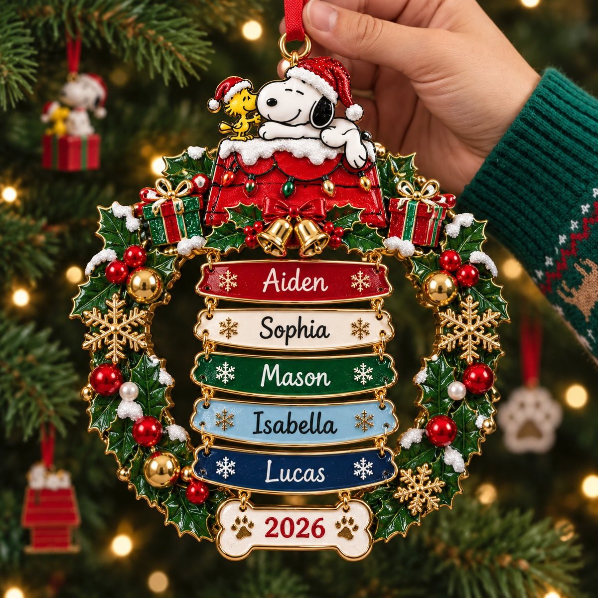 Seaglass Christmas Tree Ornament - Personalized Gifts For Family Christmas Ornament