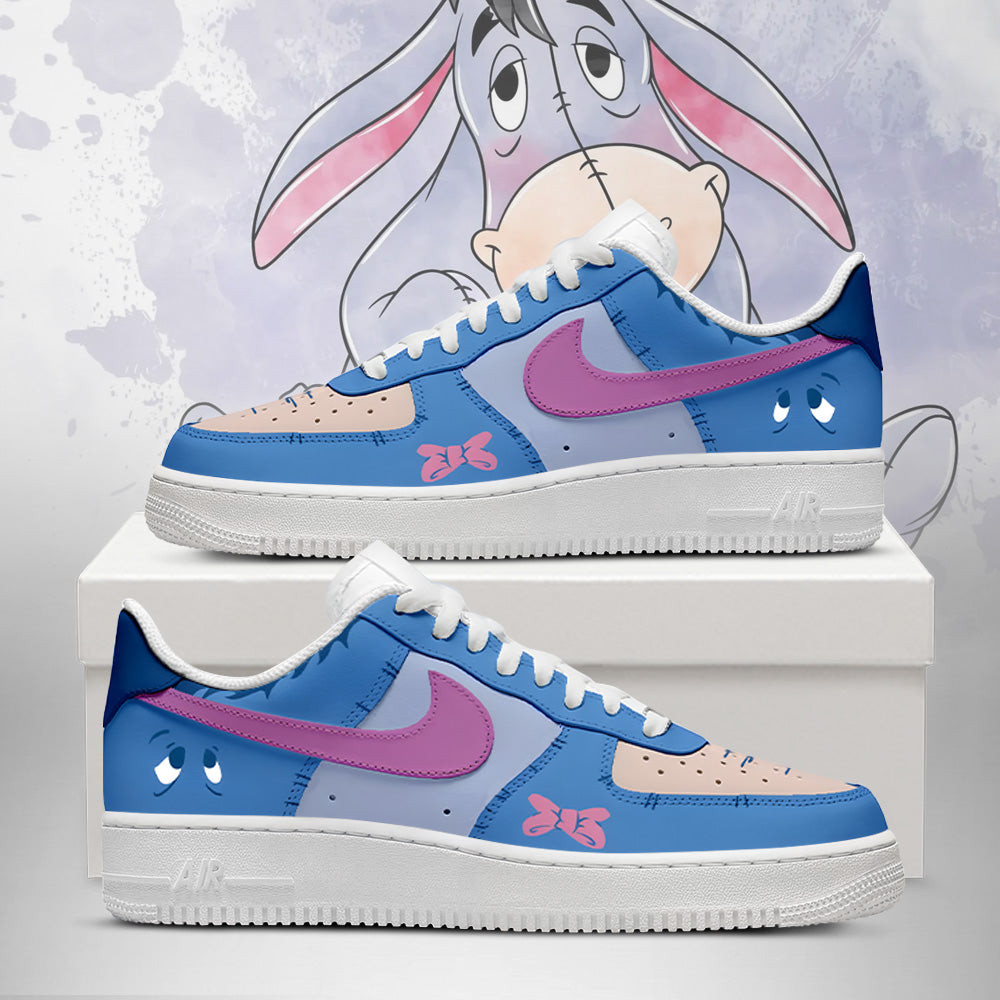Eeyore - Winnie The Pooh Low Top Air Force Shoes