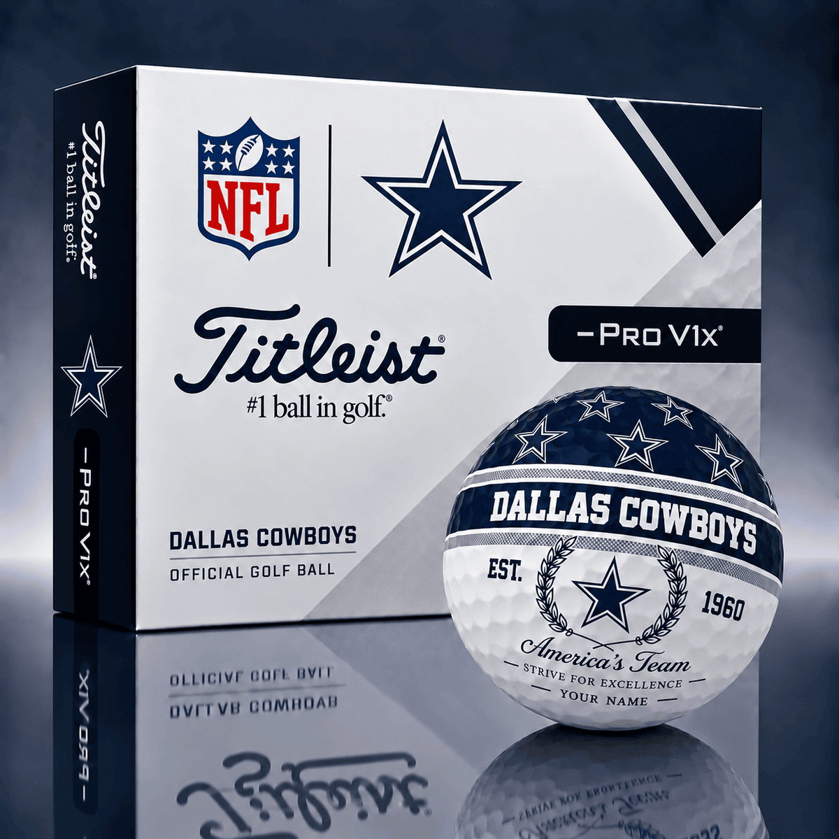 Dallas Cowboys Personalized Golf Ball Limited Edition