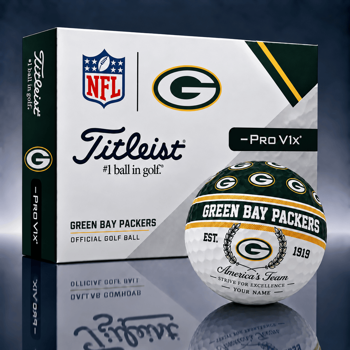 Green Bay Packers Personalized Golf Ball Limited Edition