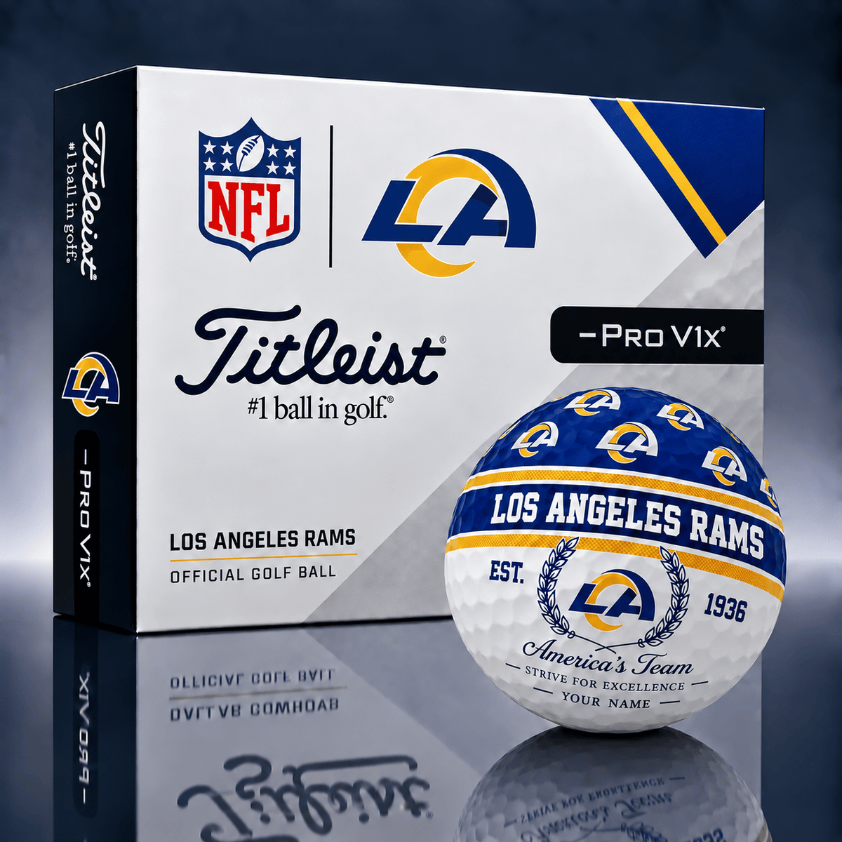 Los Angeles Rams Personalized Golf Ball Limited Edition