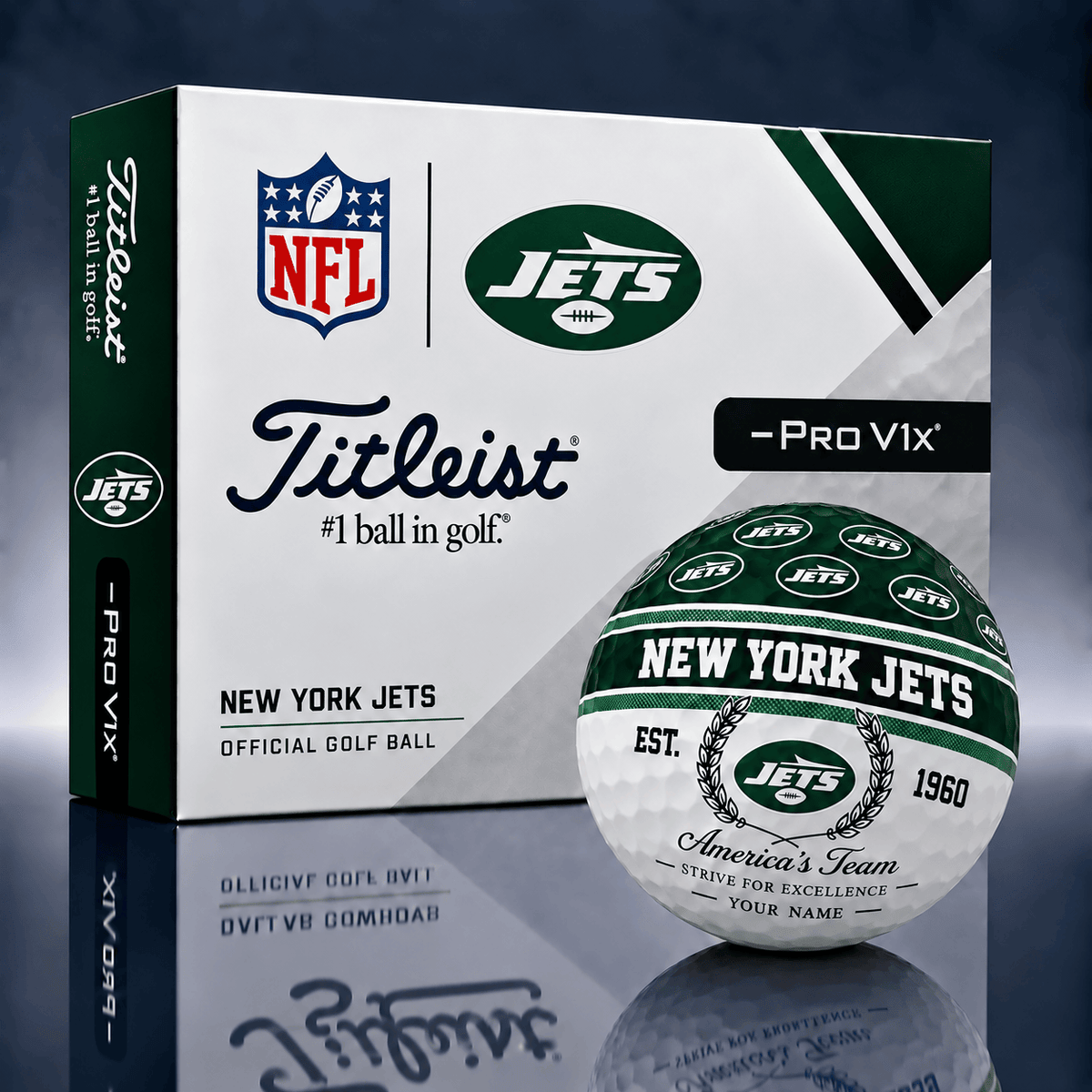 New York Jets Personalized Golf Ball Limited Edition